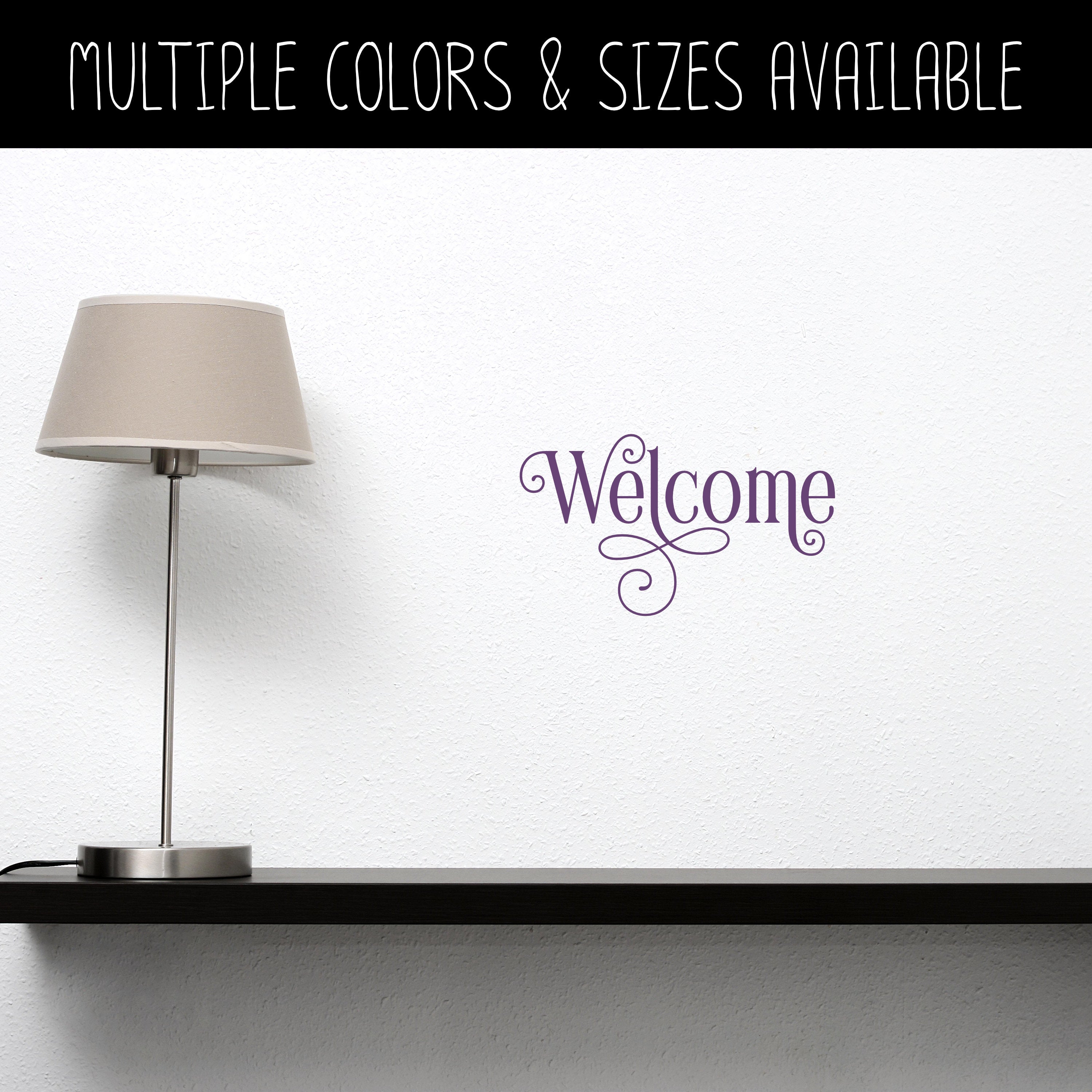 Welcome Disc Sticker Ornamental Welcome Vinyl Decal/Sticker – Stellar and Stark Decals