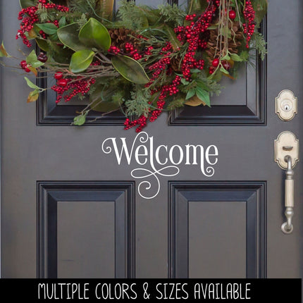 Ornamental Welcome Vinyl Decal/Sticker