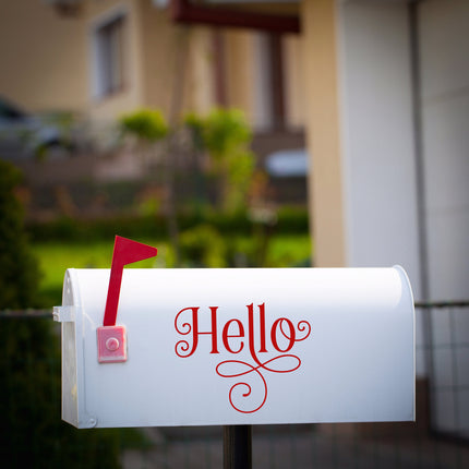Ornamental Hello Vinyl Decal/Sticker