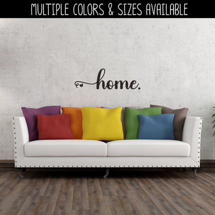 Home with Heart Vinyl Decal/Sticker