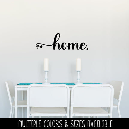 Home with Heart Vinyl Decal/Sticker