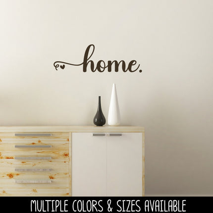 Home with Heart Vinyl Decal/Sticker