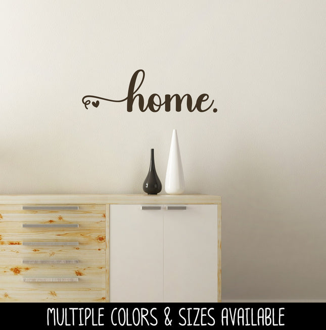 Home with Heart Vinyl Decal/Sticker