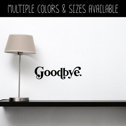 Chunky Goodbye Heart Vinyl Decal/Sticker
