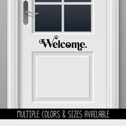 Chunky Welcome Vinyl Decal/Sticker