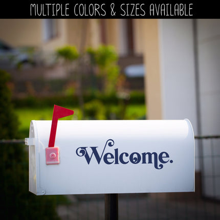 Chunky Welcome Vinyl Decal/Sticker