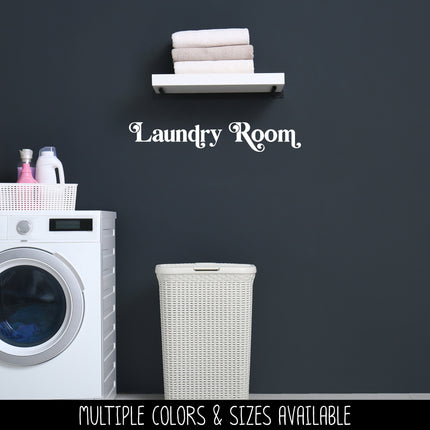 Chunky Laundry Room Vinyl Decal/Sticker