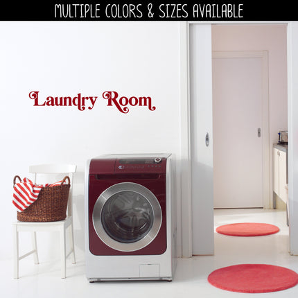 Chunky Laundry Room Vinyl Decal/Sticker