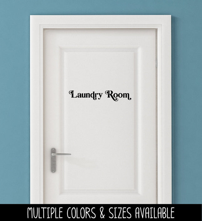 Chunky Laundry Room Vinyl Decal/Sticker