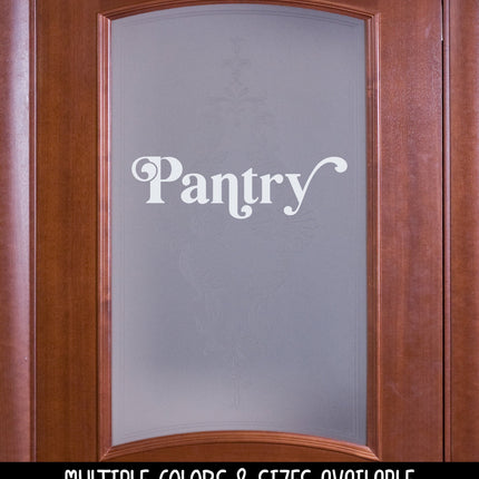 Chunky Kitchen Pantry Vinyl Decal/Sticker