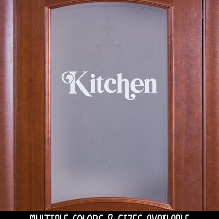 Chunky Kitchen Vinyl Decal/Sticker