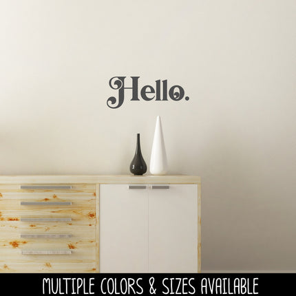 Chunky Hello Vinyl Decal/Sticker
