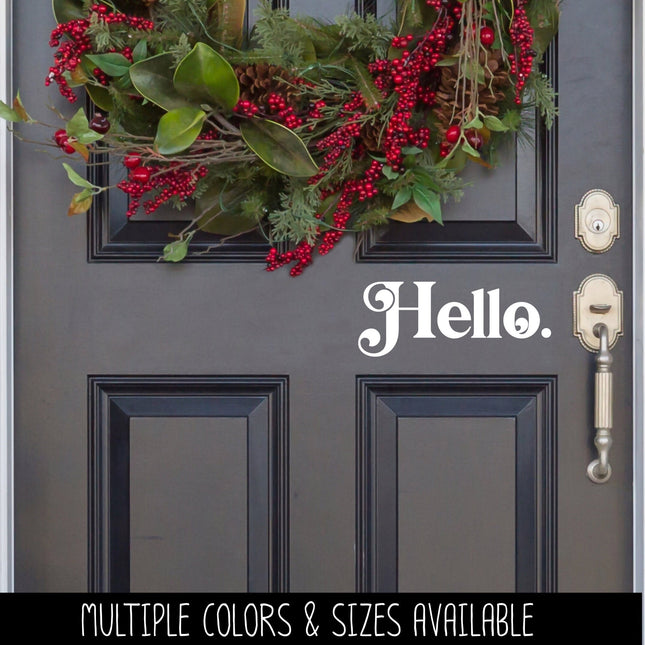 Chunky Hello Vinyl Decal/Sticker