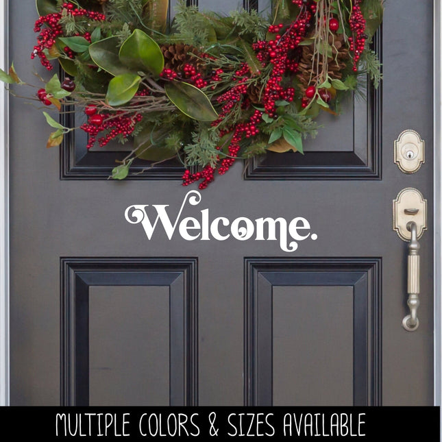 Chunky Welcome Vinyl Decal/Sticker