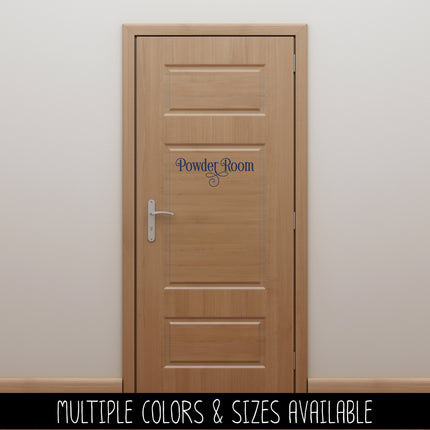 Ornamental Powder Room Vinyl Decal/Sticker