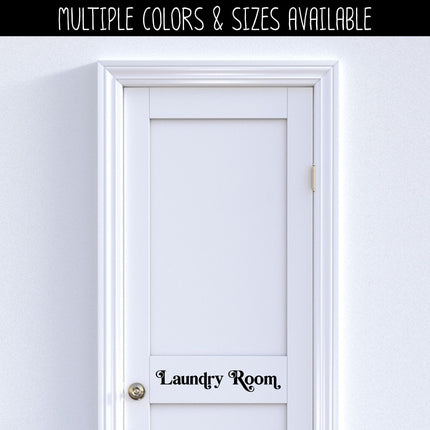 Chunky Laundry Room Vinyl Decal/Sticker