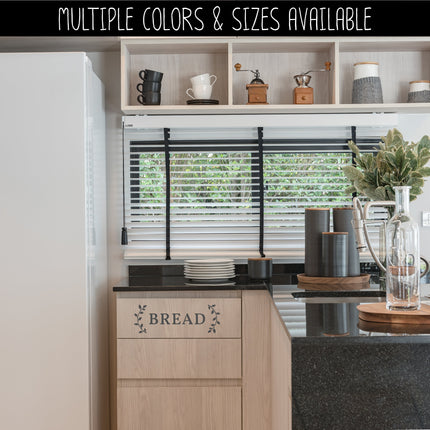 Bread with Curved Leaves Vinyl Decal/Sticker