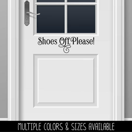 Shoes Off, Please! Vinyl Decal/Sticker