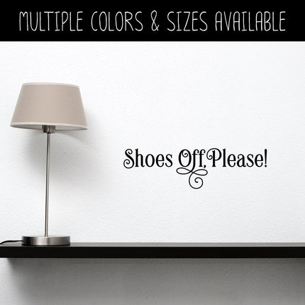 Shoes Off, Please! Vinyl Decal/Sticker