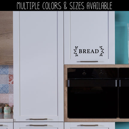Bread with Curved Leaves Vinyl Decal/Sticker