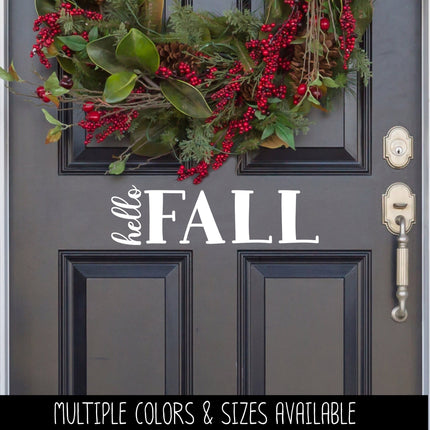 Hello Fall Vinyl Decal/Sticker