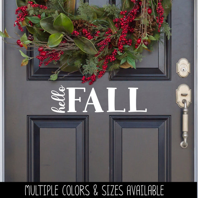 Hello Fall Vinyl Decal/Sticker