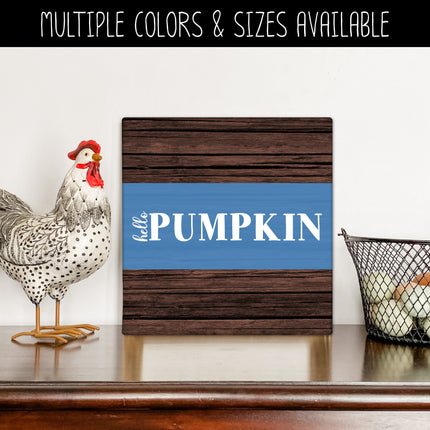 Hello Pumpkin Vinyl Decal/Sticker