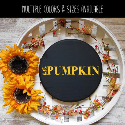 Hello Pumpkin Vinyl Decal/Sticker