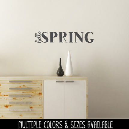 Hello Spring Vinyl Decal/Sticker