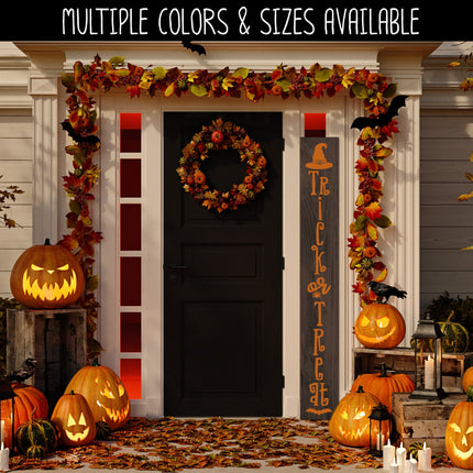 Vertical Trick or Treat Vinyl Decal/Sticker