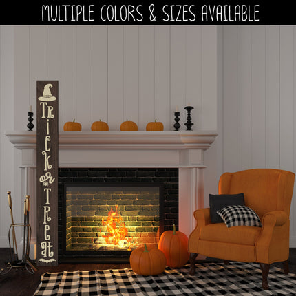 Vertical Trick or Treat Vinyl Decal/Sticker