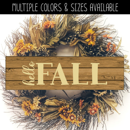 Hello Fall Vinyl Decal/Sticker