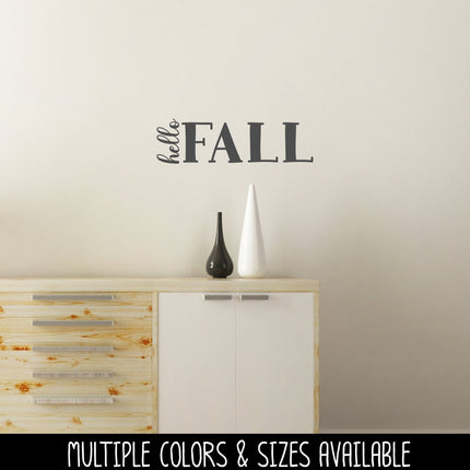 Hello Fall Vinyl Decal/Sticker