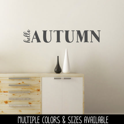 Hello Autumn Vinyl Decal/Sticker