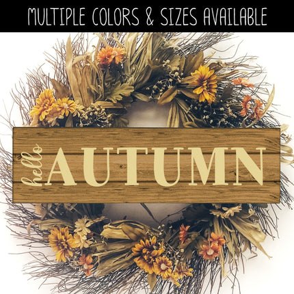 Hello Autumn Vinyl Decal/Sticker