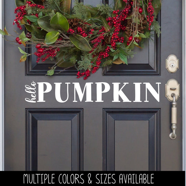 Hello Pumpkin Vinyl Decal/Sticker