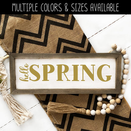 Hello Spring Vinyl Decal/Sticker