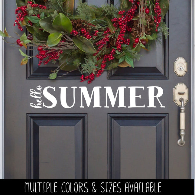 Hello Vertical Summer Vinyl Decal/Sticker