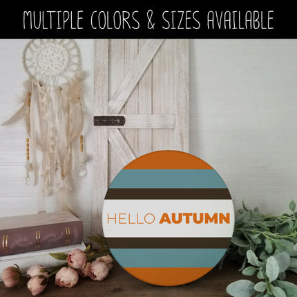 Thin Hello Bold Autumn Vinyl Decal/Sticker