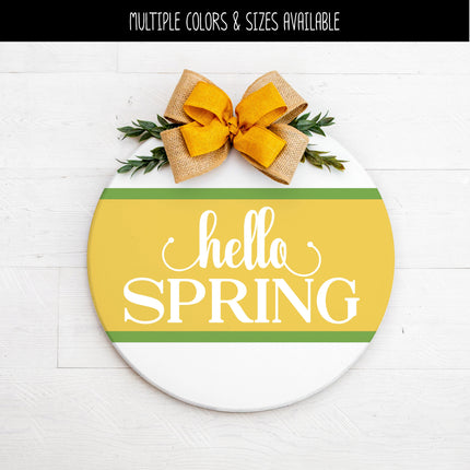 Hello Spring Cursive Stacked Vinyl Decal/Sticker