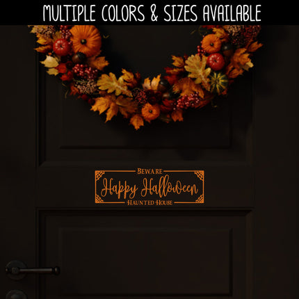 Framed Happy Halloween Vinyl Decal/Sticker