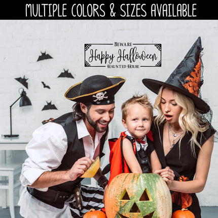 Framed Happy Halloween Vinyl Decal/Sticker