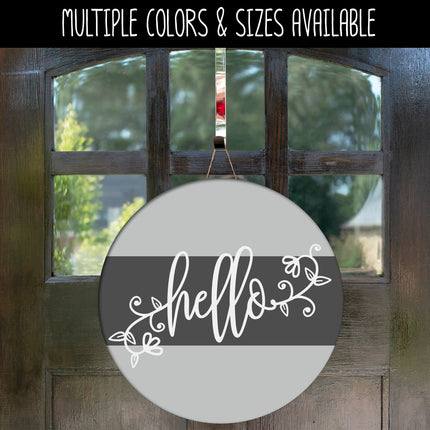 Floral Hello Vinyl Decal/Sticker