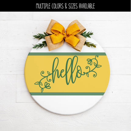 Floral Hello Vinyl Decal/Sticker