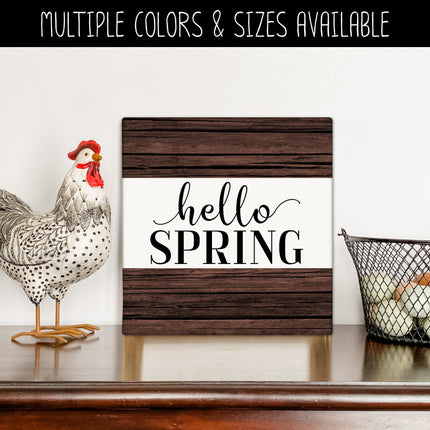 Hello Spring Cursive w/ Tails Vinyl Decal/Sticker
