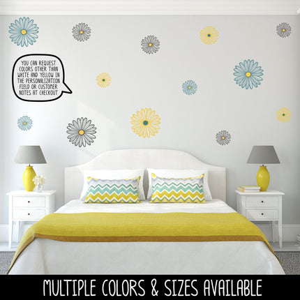 Two-Color Daisy Vinyl Decal/Sticker