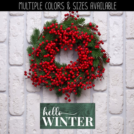 Hello Winter w/ Tail Vinyl Decal/Sticker