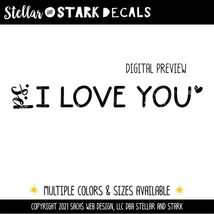 P.S. I Love You Vinyl Decal/Sticker