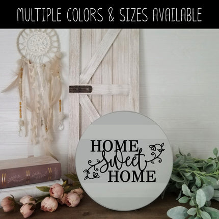 Floral Home Sweet Home Vinyl Decal/Sticker