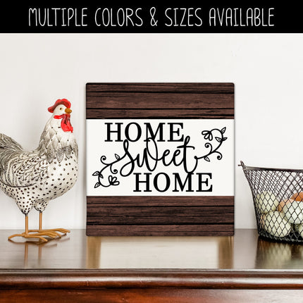 Floral Home Sweet Home Vinyl Decal/Sticker